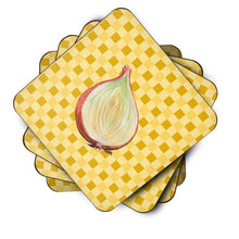 Load image into Gallery viewer, Onion on Basketweave Foam Coaster  BB7205FC