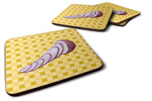 Load image into Gallery viewer, Red Onion on Basketweave Foam Coaster  BB7211FC