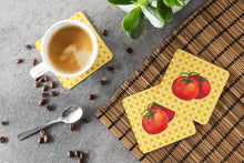 Load image into Gallery viewer, Tomato on Basketweave Foam Coaster  BB7215FC