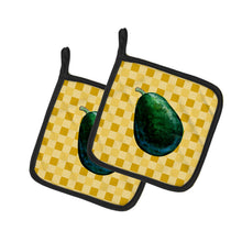 Load image into Gallery viewer, Whole Avacado on Basketweave Pot Holders - Set of 2 - Heat-Resistant Kitchen Essentials BB7220PTHD