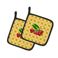 Load image into Gallery viewer, Gojis on Basketweave Pot Holders - Set of 2 - Heat-Resistant Kitchen Essentials BB7225PTHD