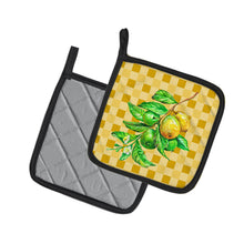 Load image into Gallery viewer, Guavas Branch on Basketweave Pot Holders - Set of 2 - Heat-Resistant Kitchen Essentials BB7228PTHD