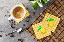 Load image into Gallery viewer, Guava on Basketweave Foam Coaster  BB7230FC