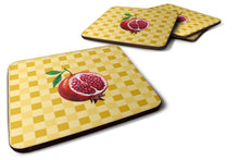 Load image into Gallery viewer, Sliced Pomegranate on Basketweave Foam Coaster  BB7250FC