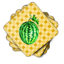 Load image into Gallery viewer, Whole Watermelon on Basketweave Foam Coaster  BB7252FC