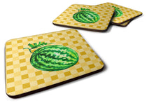 Load image into Gallery viewer, Whole Watermelon on Basketweave Foam Coaster  BB7252FC