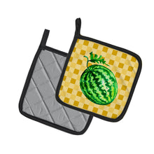 Load image into Gallery viewer, Whole Watermelon on Basketweave Pot Holders - Set of 2 - Heat-Resistant Kitchen Essentials BB7252PTHD