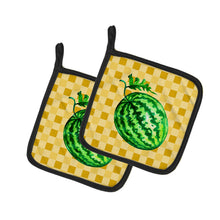 Load image into Gallery viewer, Whole Watermelon on Basketweave Pot Holders - Set of 2 - Heat-Resistant Kitchen Essentials BB7252PTHD