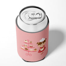 Load image into Gallery viewer, Cupcake Baker Brunette Pink Can or Bottle Hugger BB7254CC