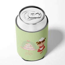 Load image into Gallery viewer, Cake Baker Brunette Green Can or Bottle Hugger BB7256CC