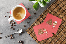 Load image into Gallery viewer, Valentine's Cake Baker Brunette Foam Coaster  BB7263FC