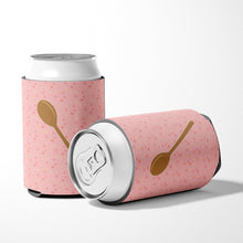 Load image into Gallery viewer, Wooden Spoon Pink Can or Bottle Hugger BB7270CC