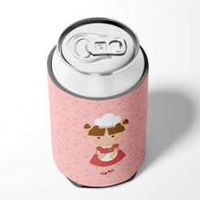 Load image into Gallery viewer, Baker Brunette on Pink Can or Bottle Hugger BB7277CC