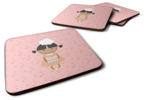 Load image into Gallery viewer, Baker African American on Pink Foam Coaster  BB7278FC