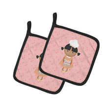 Load image into Gallery viewer, Baker African American on Pink Pot Holders - Set of 2 - Heat-Resistant Kitchen Essentials BB7278PTHD