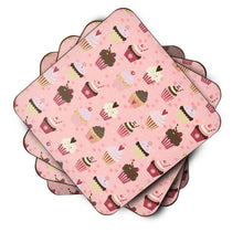 Load image into Gallery viewer, Cupcakes on Pink Foam Coaster  BB7280FC