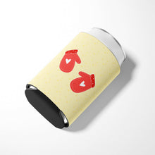 Load image into Gallery viewer, Oven Mitts on Yellow Can or Bottle Hugger BB7282CC