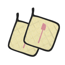Load image into Gallery viewer, Spatula on Yellow Pot Holders - Set of 2 - Heat-Resistant Kitchen Essentials BB7283PTHD
