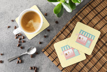 Load image into Gallery viewer, Bake Shoppe on Yellow Foam Coaster  BB7284FC