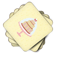 Load image into Gallery viewer, 3 Tier Cake on Yellow Foam Coaster  BB7290FC