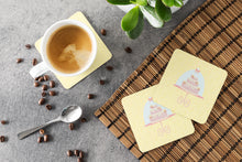 Load image into Gallery viewer, 3 Tier Cake on Yellow Foam Coaster  BB7291FC