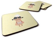 Load image into Gallery viewer, African American Baker on Yellow Foam Coaster  BB7293FC