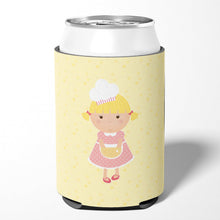 Load image into Gallery viewer, Blonde Baker on Yellow Can or Bottle Hugger BB7294CC