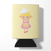 Load image into Gallery viewer, Blonde Baker on Yellow Can or Bottle Hugger BB7294CC