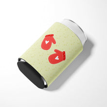 Load image into Gallery viewer, Oven Mitts on Green Can or Bottle Hugger BB7297CC