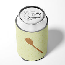 Load image into Gallery viewer, Wooden Spoon on Green Can or Bottle Hugger BB7300CC