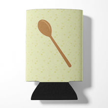 Load image into Gallery viewer, Wooden Spoon on Green Can or Bottle Hugger BB7300CC