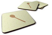Load image into Gallery viewer, Wooden Spoon on Green Foam Coaster  BB7300FC