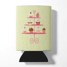 Load image into Gallery viewer, Cupcakes 3 Tier Stand on Green Can or Bottle Hugger BB7304CC