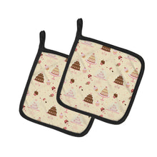 Load image into Gallery viewer, Cakes and Cupcakes Pot Holders - Set of 2 - Heat-Resistant Kitchen Essentials BB7310PTHD