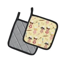 Load image into Gallery viewer, Bakers Delight on Yellow Pot Holders - Set of 2 - Heat-Resistant Kitchen Essentials BB7313PTHD