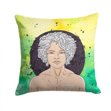 Load image into Gallery viewer, Aquarius Zodiac Sign Throw Pillow - 14x14 Decorative Pillow – Art for Your Home &amp; Patio BB7315PW1414