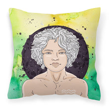 Load image into Gallery viewer, Aquarius Zodiac Sign Fabric Decorative Pillow BB7315PW1818