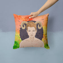 Load image into Gallery viewer, Aries Zodiac Sign Throw Pillow - 14x14 Decorative Pillow – Art for Your Home &amp; Patio BB7317PW1414