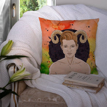 Load image into Gallery viewer, Aries Zodiac Sign Throw Pillow - 14x14 Decorative Pillow – Art for Your Home &amp; Patio BB7317PW1414