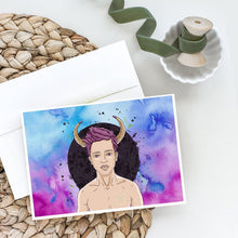 Load image into Gallery viewer, Taurus Zodiac Sign Greeting Cards -  Blank Note Cards – 8-Pack of Artist-Designed Cards with Envelopes