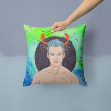Load image into Gallery viewer, Cancer Zodiac Sign Throw Pillow - 14x14 Decorative Pillow – Art for Your Home &amp; Patio BB7320PW1414