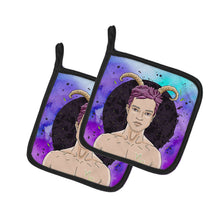 Load image into Gallery viewer, Capricorn Zodiac Sign Pot Holders - Set of 2 - Heat-Resistant Kitchen Essentials BB7326PTHD