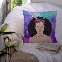 Load image into Gallery viewer, Capricorn Zodiac Sign Throw Pillow - 14x14 Decorative Pillow – Art for Your Home &amp; Patio BB7326PW1414