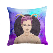 Load image into Gallery viewer, Capricorn Zodiac Sign Throw Pillow - 14x14 Decorative Pillow – Art for Your Home &amp; Patio BB7326PW1414