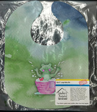 Load image into Gallery viewer, Frog Bathing Watercolor Baby Bib BB7343BIB