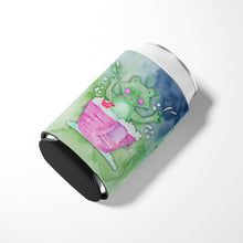Load image into Gallery viewer, Frog Bathing Watercolor Can or Bottle Hugger BB7343CC