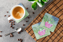Load image into Gallery viewer, Frog Bathing Watercolor Foam Coaster  BB7343FC