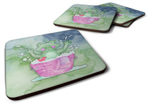 Load image into Gallery viewer, Frog Bathing Watercolor Foam Coaster  BB7343FC