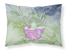 Load image into Gallery viewer, Frog Bathing Watercolor Fabric Standard Pillowcase – Artistic Decorative Front, White Back BB7343PILLOWCASE