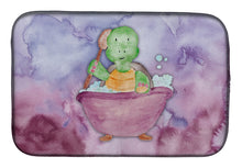 Load image into Gallery viewer, Turtle Bathing Watercolor Dish Drying Mat – Absorbent, Artistic Kitchen Essentials BB7344DDM